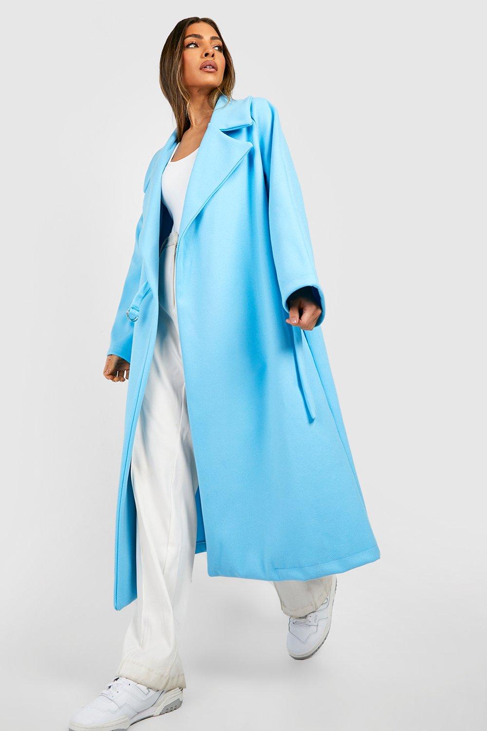 Boohoo blue outlet coat